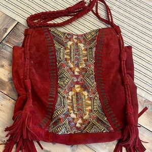 Anthropologie leather ibBan purse